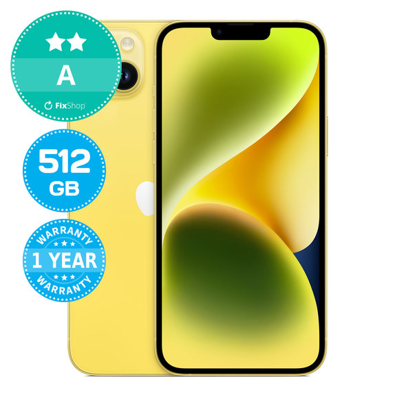 Apple iPhone 14 Plus Yellow 512GB A Felújított