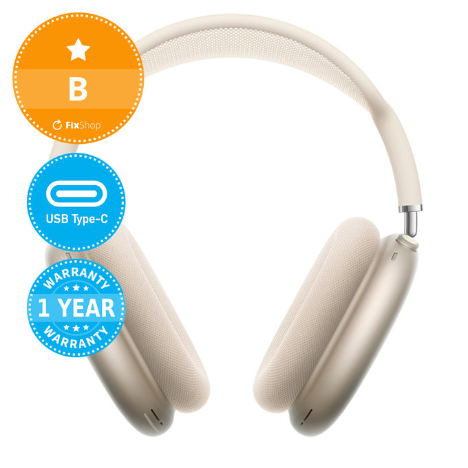 Apple AirPods Max (USB-C) - Starlight B Felújított