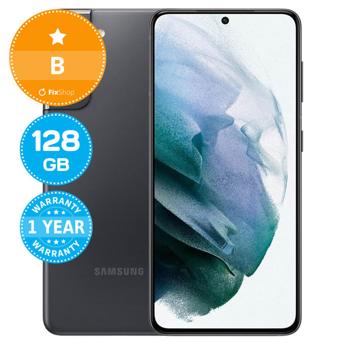 Samsung Galaxy S21 G991B Phantom Gray 128GB B Felújított