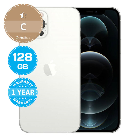 Apple iPhone 12 Pro Silver 128GB C Felújított