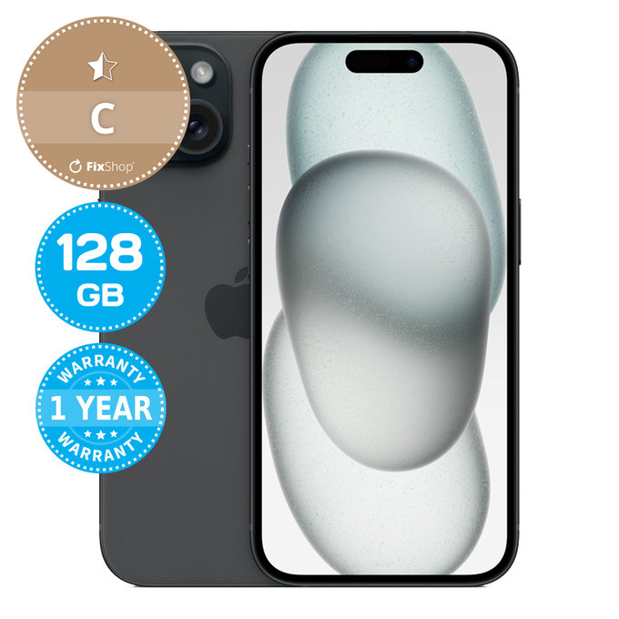 Apple iPhone 15 Black 128GB C Felújított