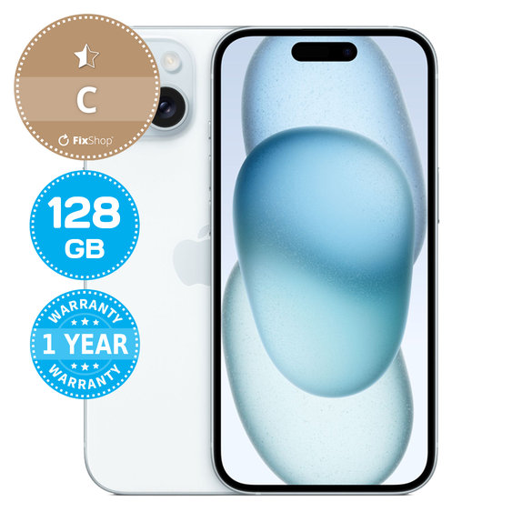 Apple iPhone 15 Blue 128GB C Felújított