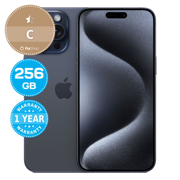 Apple iPhone 15 Pro Max Blue Titanium 256GB C Felújított