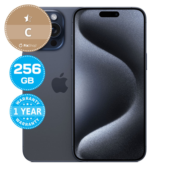 Apple iPhone 15 Pro Max Blue Titanium 256GB C Felújított