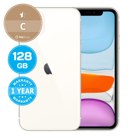 Apple iPhone 11 White 128GB C Felújított