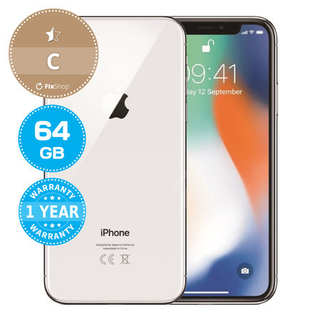 Apple iPhone X Silver 64GB C Felújított