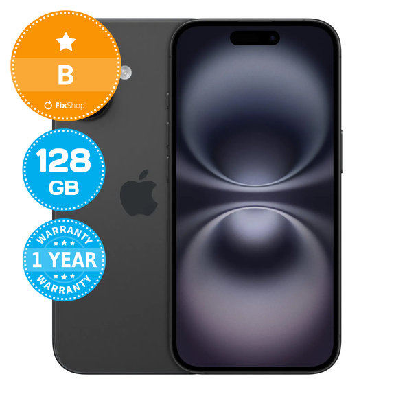 Apple iPhone 16 Black 128GB B Felújított