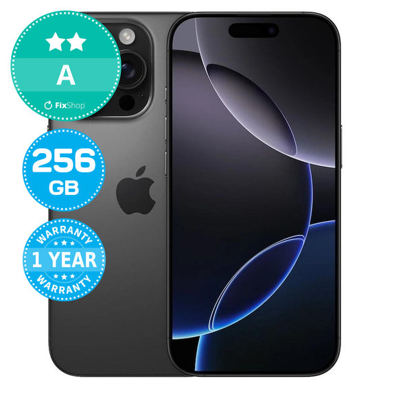 Apple iPhone 16 Pro Black Titanium 256GB A Felújított