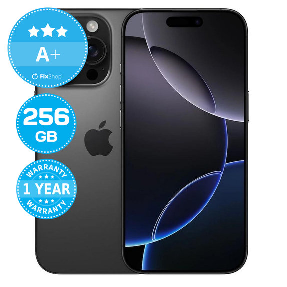 Apple iPhone 16 Pro Black Titanium 256GB A+ Felújított