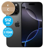 Apple iPhone 16 Pro Black Titanium 512GB C Felújított