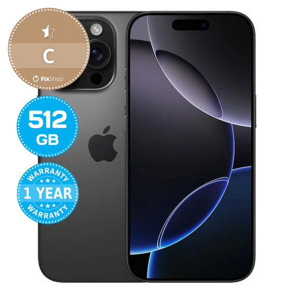 Apple iPhone 16 Pro Black Titanium 512GB C Felújított