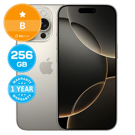 Apple iPhone 16 Pro Natural Titanium 256GB B Felújított
