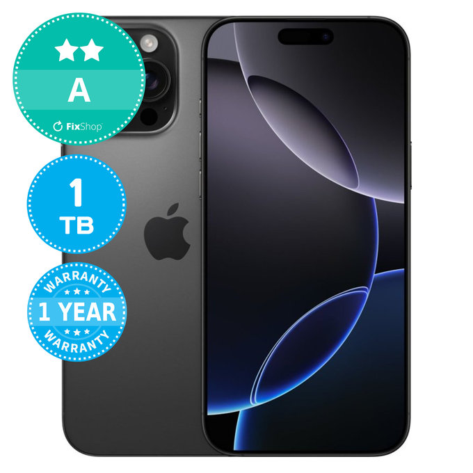 Apple iPhone 16 Pro Max Black Titanium 1TB A Felújított