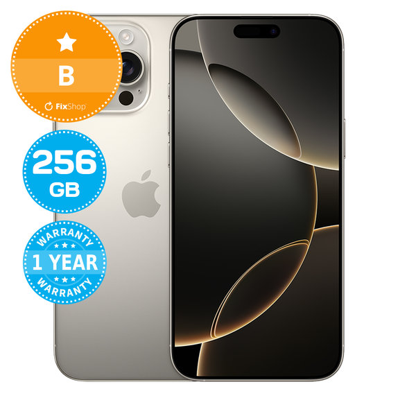 Apple iPhone 16 Pro Max Natural Titanium 256GB B Felújított