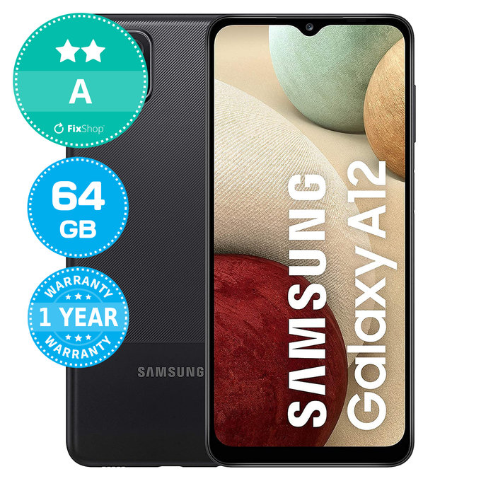 Samsung Galaxy A12 A125F Black 64GB A Felújított