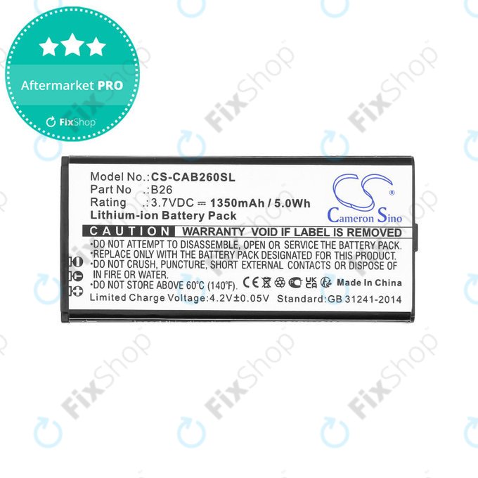 Akkumulátor Cat B26, 1350mAh, Li-Ion, 3.7V, B26, HQ