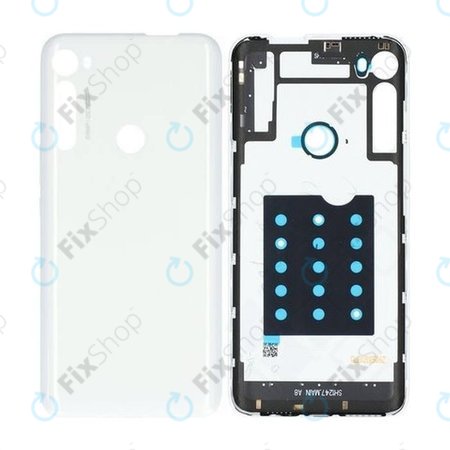 Motorola One Fusion Plus - Akkumulátor Fedőlap (Moonlight White)