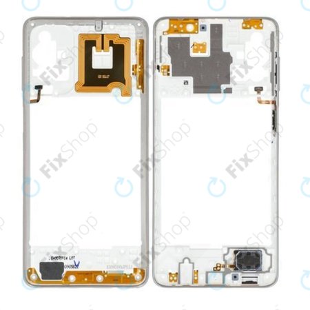 Samsung Galaxy M51 M515F - Középső Keret (White) - GH97-25354B Genuine Service Pack