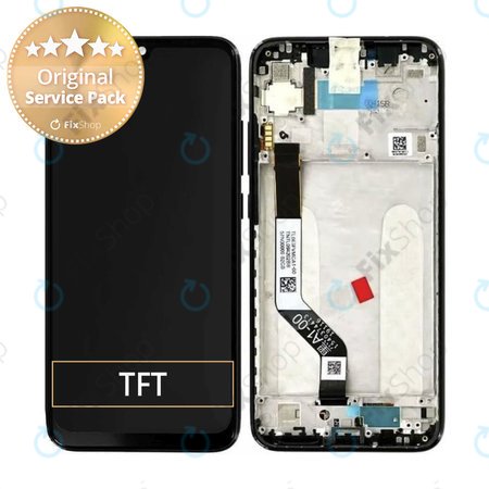 Xiaomi Redmi Note 7 M1901F7G M1901F7H - LCD Kijelző + Érintőüveg + Keret (White) - 560460002033 Genuine Service Pack