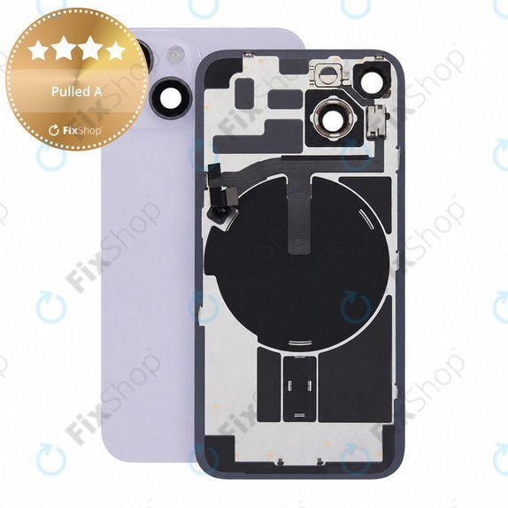 Hátsó ház üveg iPhone 14 készülékhez, Purple, Pulled A