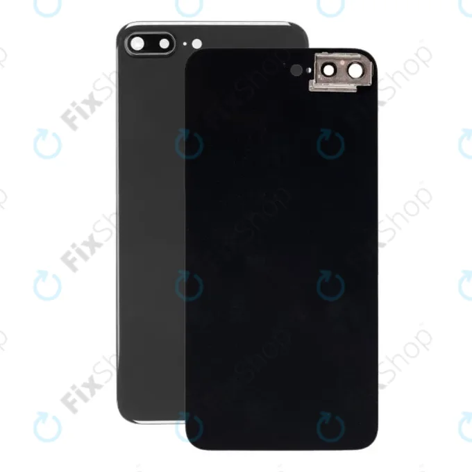 Apple iPhone 8 Plus - Hátsó Ház Üveg Kamera Tartóval (Space Gray)
