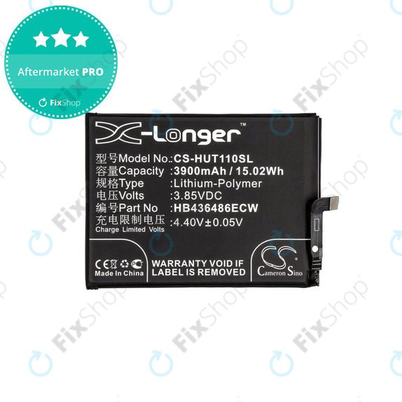 Huawei Mate 10 Lite, Mate 10 Pro, Mate 20, Nova 2i, P20 Pro, Honor View 20 - Akkumulátor HB436486ECW 3900mAh HQ