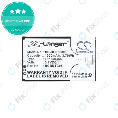 Akkumulátor Doro Primo 368, 1000mAh, Li-Ion, 3.7V, RCBNTC05, HQ