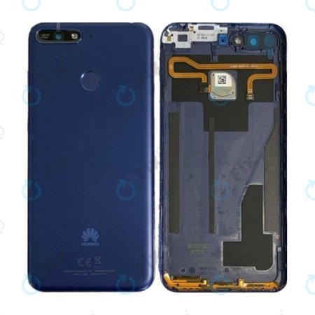 Huawei Y6 Prime (2018) - Akkumulátor Fedőlap + Ujjlenyomat Érzékelő (Kék) - 97070TYK