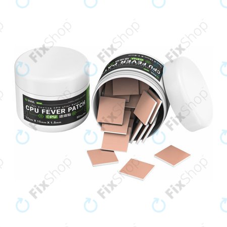 CPU hűtőpad (Thermal Patch), 2UUL SC09, 17x15x1.5mm