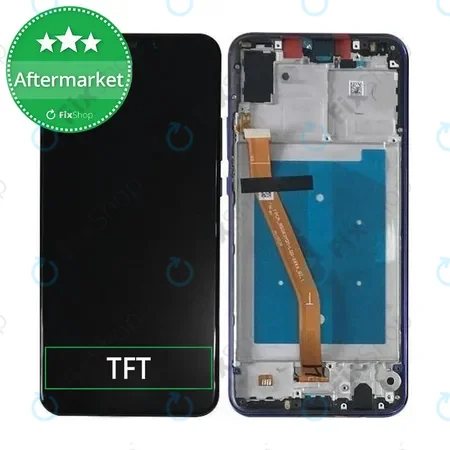 Huawei Nova 3 - LCD Kijelző + Érintőüveg + Keret (Airy Blue) TFT