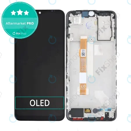 Vivo Y55 - LCD Kijelző + Érintőüveg + Keret (Starlight Black) OLED