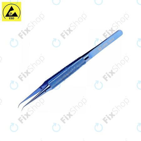 2UUL BlueT Curved Head - Titán Csipesz - Hajlított Hegyű (0.1mm)