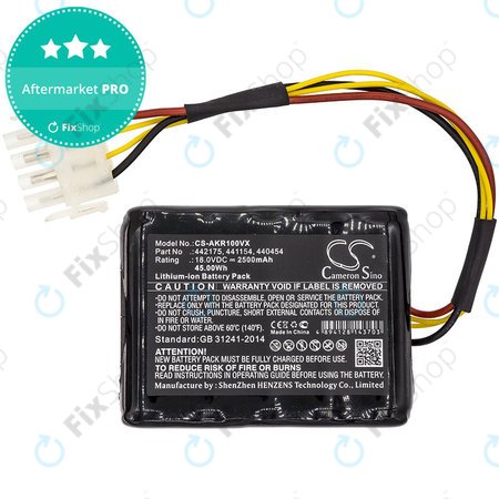 Akkumulátor Al-Ko Robolinho 100, Al-Ko Robolinho 110, 2500mAh, Li-Ion, 18V, 440454, HQ