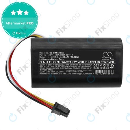 Akkumulátor Samsung PowerBot-E, Eureka i5, Midea i5, i9, 3400mAh, Li-Ion, 14.8V, BP14435A, HQ