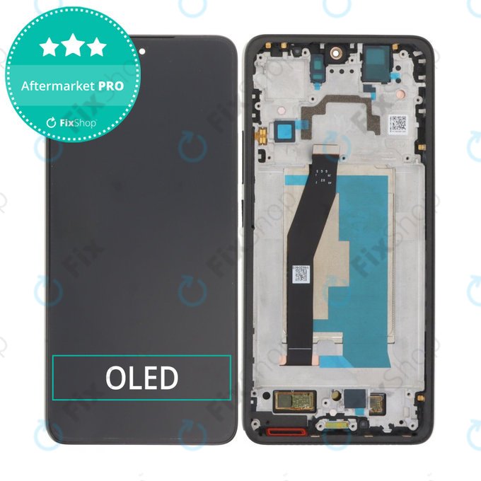 Xiaomi 14T 2406APNFAG - LCD Kijelző + Érintőüveg + Keret (Titan Black) OLED