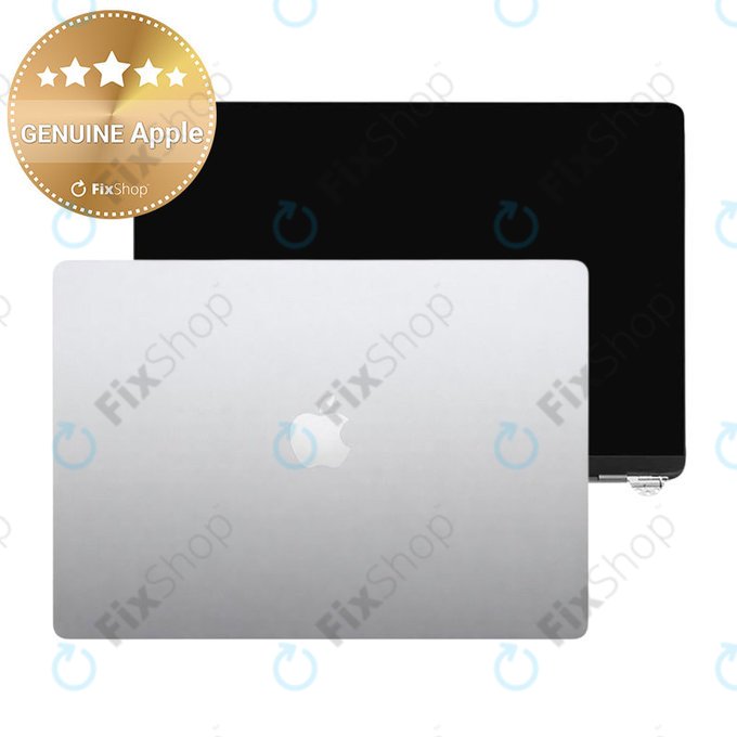 LCD kijelző MacBook Air 13", A3113 (2024), első üveggel és fedéllel, Silver, 661-40279, Genuine Apple