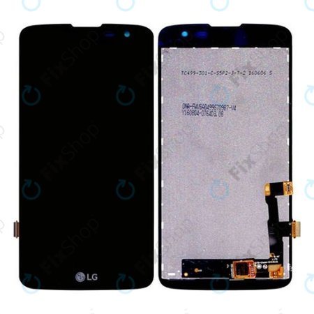 LG K7 X210 - LCD Kijelző + Érintőüveg (Fekete) - EAT63353901