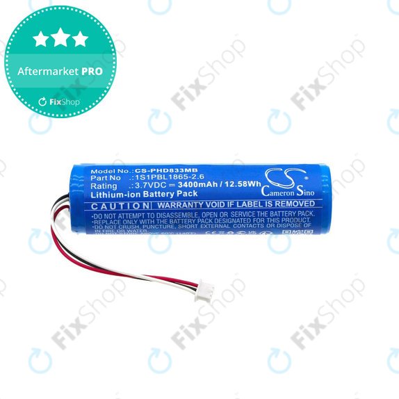 Akkumulátor Philips Avent SCD833, Avent SCD835, Avent SCD841, Avent SCD831, 3400mAh, Li-ion, 3.7V, 1S1PBL1865-2.6, HQ