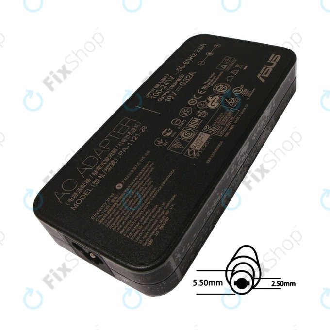 Töltő adapter, Asus, B04G266006100, 120W, 19V, Genuine Service Pack