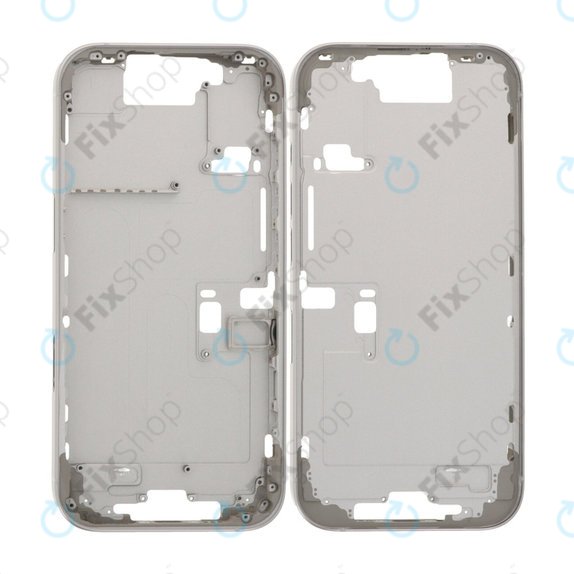 Apple iPhone 16 Pro - Középső keret + Bekapcsoló + hangerő gomb (White Titanium)