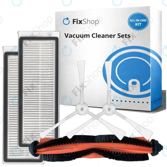 Pótalkatrész készlet Xiaomi Mi Robot Vacuum Mop Essential (Mijia G1) (1x Főkefe, 2x Szűrő, 2x Oldalkefe)