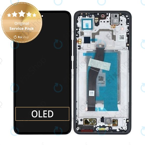 Xiaomi 14T - LCD Kijelző + Érintőüveg + Keret (Titan Black) - 5600030N12A00 Genuine Service Pack
