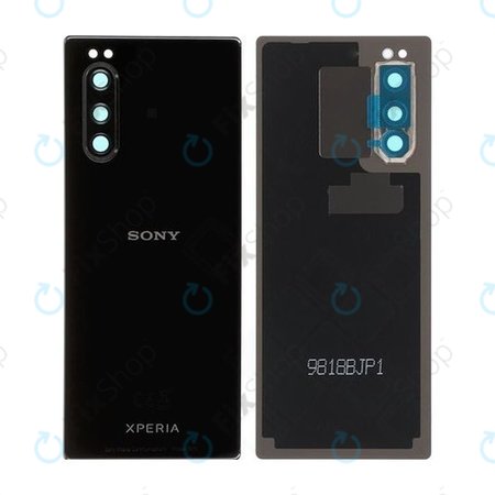 Sony Xperia 5 - Akkumulátor Fedőlap (Black) - 1319-9508 Genuine Service Pack