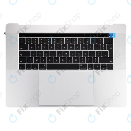 Apple MacBook Pro 15" A1707 (Late 2016 - Mid 2017) - Felső Billentyűzet Keret + Billentyűzet UK + Mikrofon + Trackpad + Hangszórók (Silver)