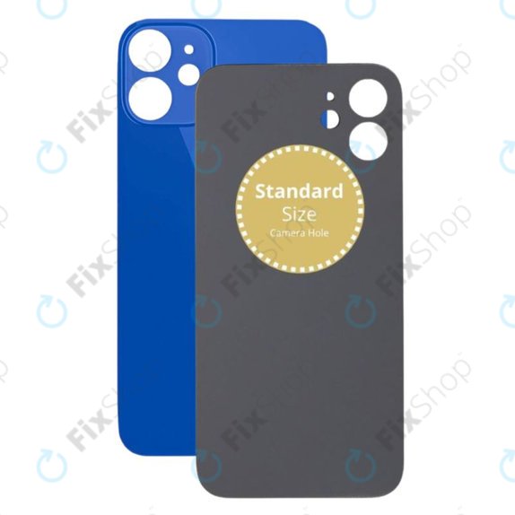 Apple iPhone 12 Mini - Hátsó Ház Üveg (Blue)