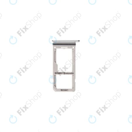 Samsung Galaxy S8 Plus G955F - SIM + SD Adapter (Arctic Silver) - GH98-41557B, GH98-41131B Genuine Service Pack