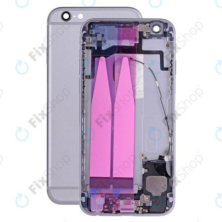 Apple iPhone 6S - Hátsó Ház Apró Alkatrészekkel (Space Gray)