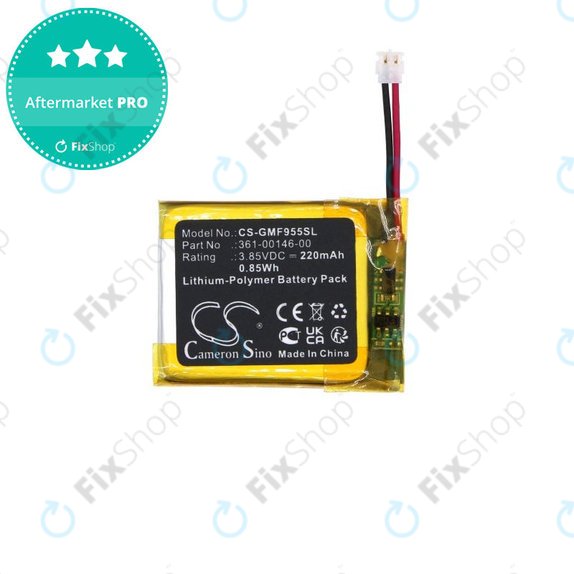 Akkumulátor Garmin Forerunner 955 Solar, 220mAh, Li-Pol, 3.85V, 361-00146-00, HQ