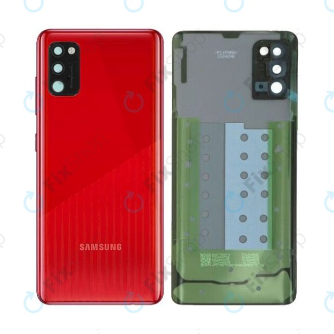 Samsung Galaxy A41 A415F - Akkumulátor Fedőlap (Prism Crush Red) - GH82-22585B Genuine Service Pack