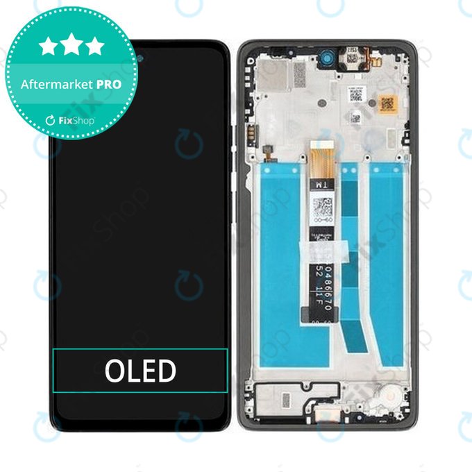 Motorola Moto G75 5G XT2437-2 - LCD Kijelző + Érintőüveg + Keret (Black) TFT
